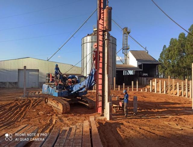 Estacas cravadas de concreto protendido
